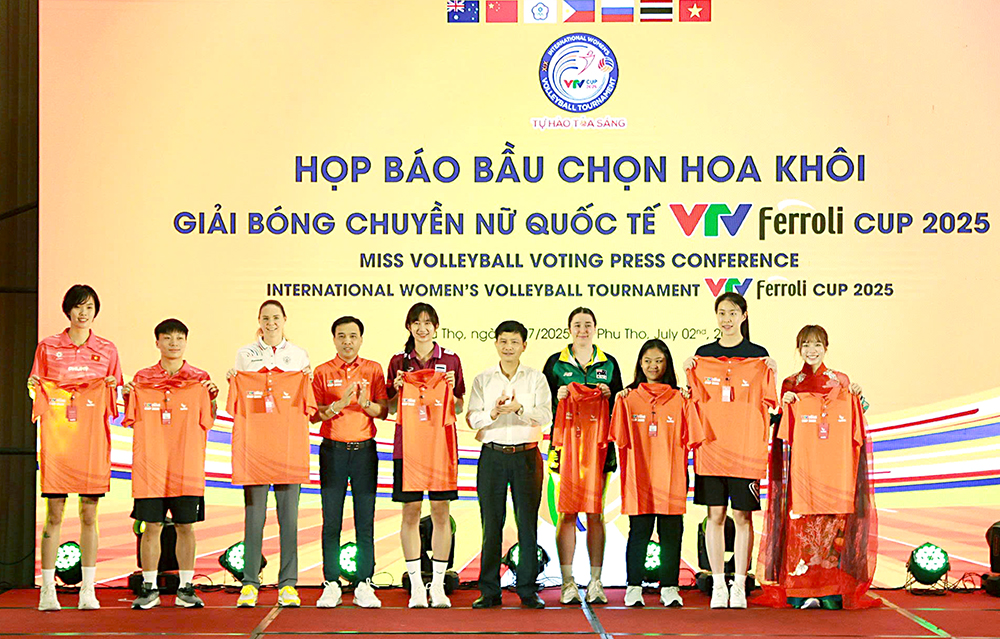 Họp báo bầu chọn danh hiệu Hoa khôi bóng chuyền VTV Ferroli Cup 2025