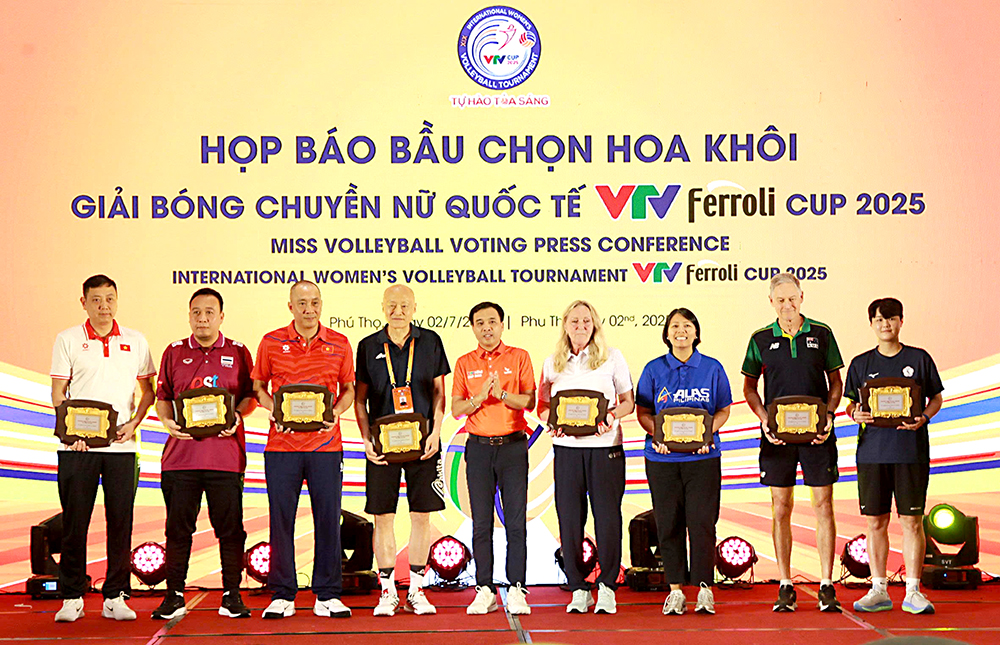 Họp báo bầu chọn danh hiệu Hoa khôi bóng chuyền VTV Ferroli Cup 2025