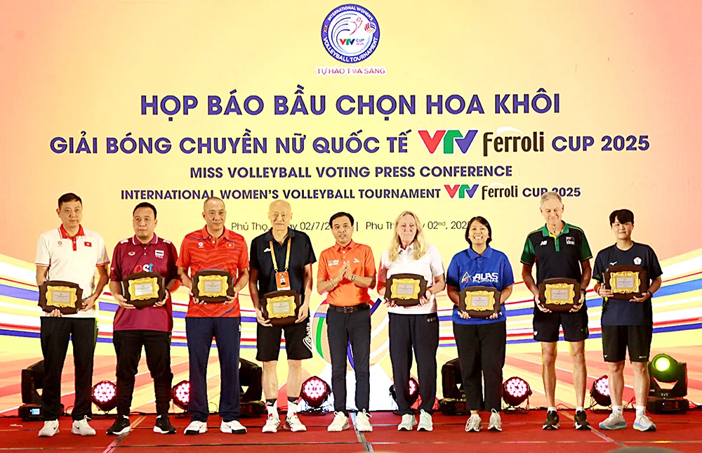 Họp báo bầu chọn danh hiệu Hoa khôi bóng chuyền VTV Ferroli Cup 2025