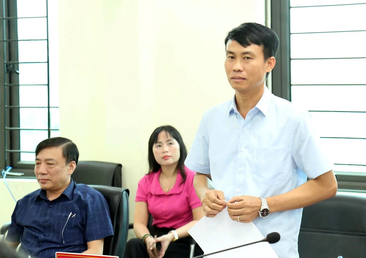Phó Chủ tịch UBND tỉnh Vũ Việt Văn làm việc tại phường Xuân Hòa