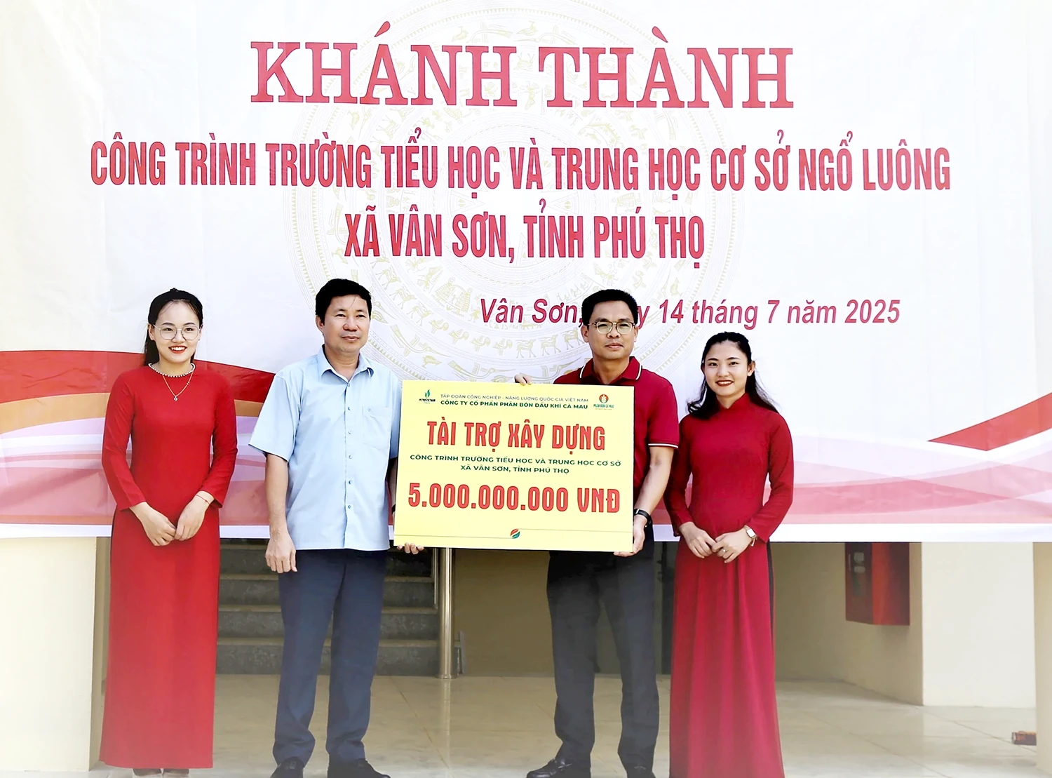 Khánh thành Nhà lớp học tại trường TH&THCS Ngổ Luông