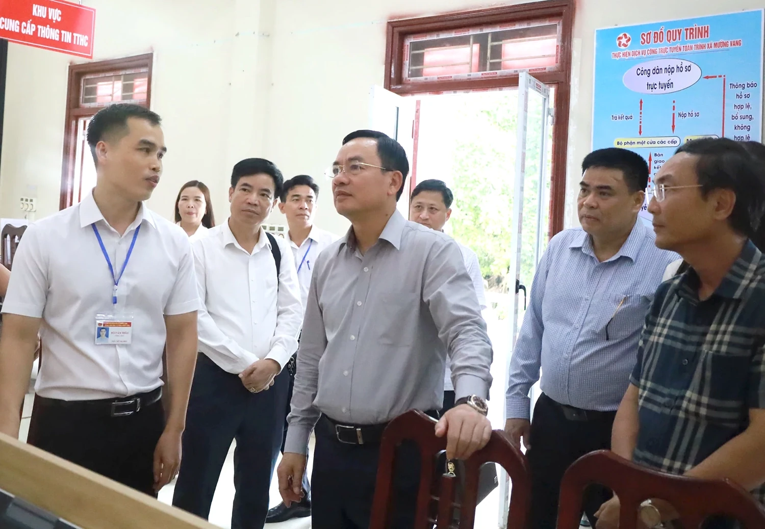 Phó Chủ tịch UBND tỉnh Quách Tất Liêm kiểm tra tại xã Mường Vang