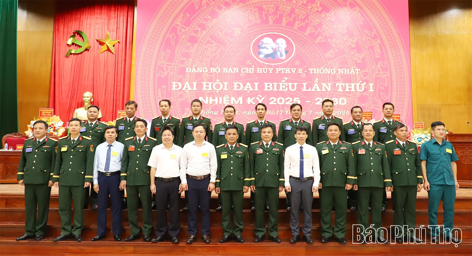 Đại hội Đảng bộ Ban Chỉ huy Phòng thủ khu vực 2 - Thống Nhất, nhiệm kỳ 2025 - 2030