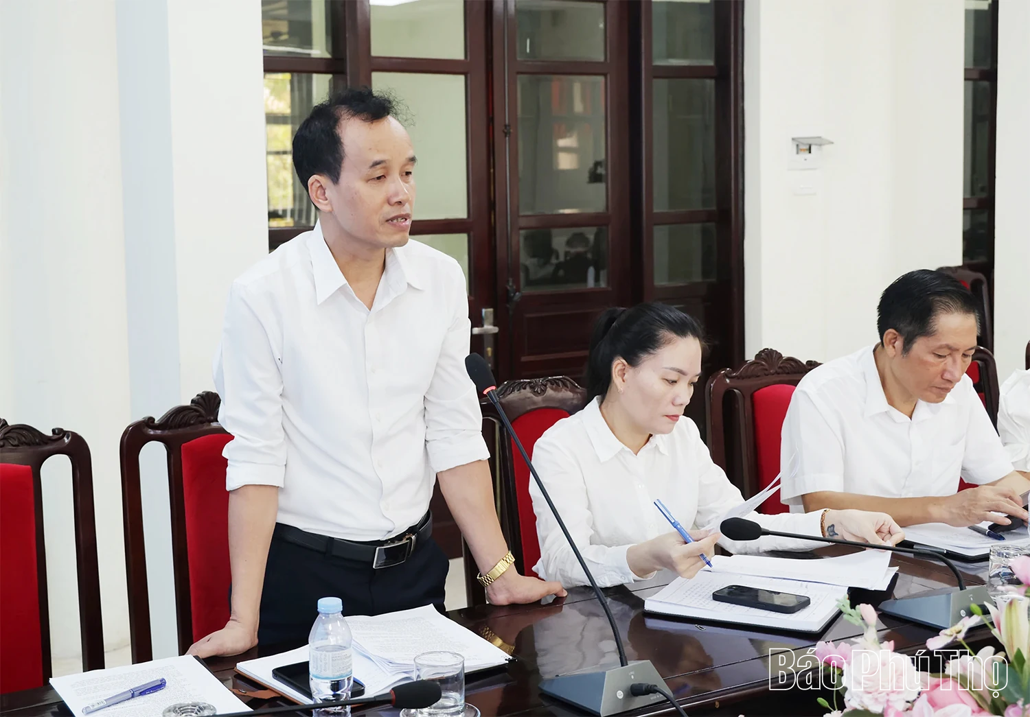 Đoàn công tác Sở Giáo dục và Đào tạo làm việc tại xã Yên Lạc