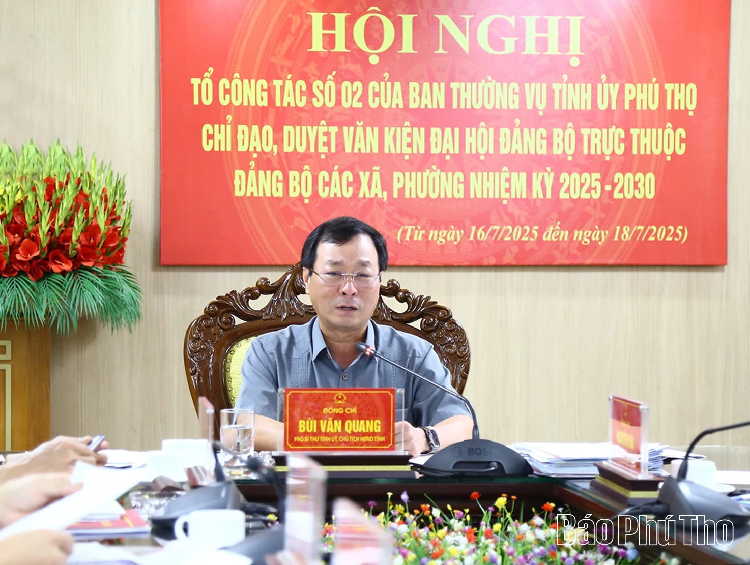 Tổ công tác số 2 duyệt văn kiện Đại hội 10 Đảng bộ xã nhiệm kỳ 2025 – 2030