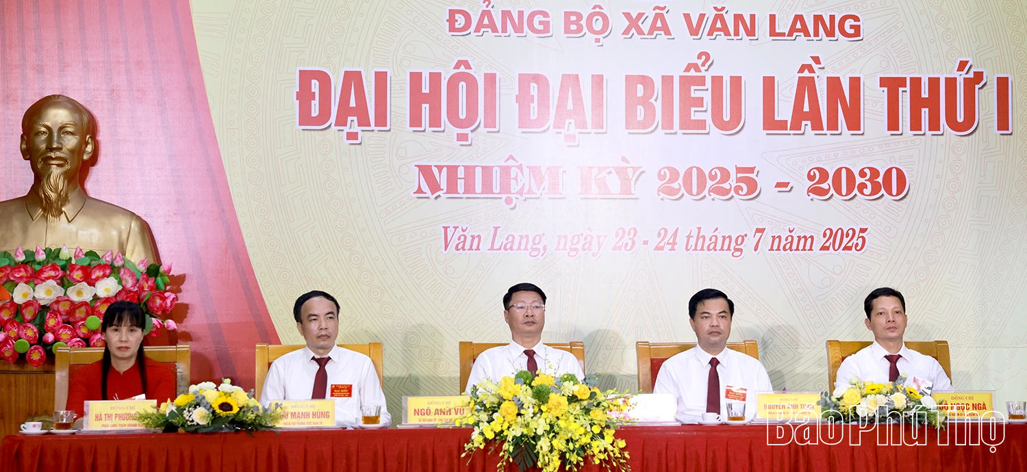 Đại hội Đảng bộ xã Văn Lang lần thứ I, nhiệm kỳ 2025 - 2030