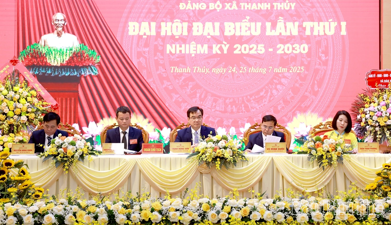 Đại hội Đảng bộ xã Thanh Thuỷ lần thứ I, nhiệm kỳ 2025 - 2030