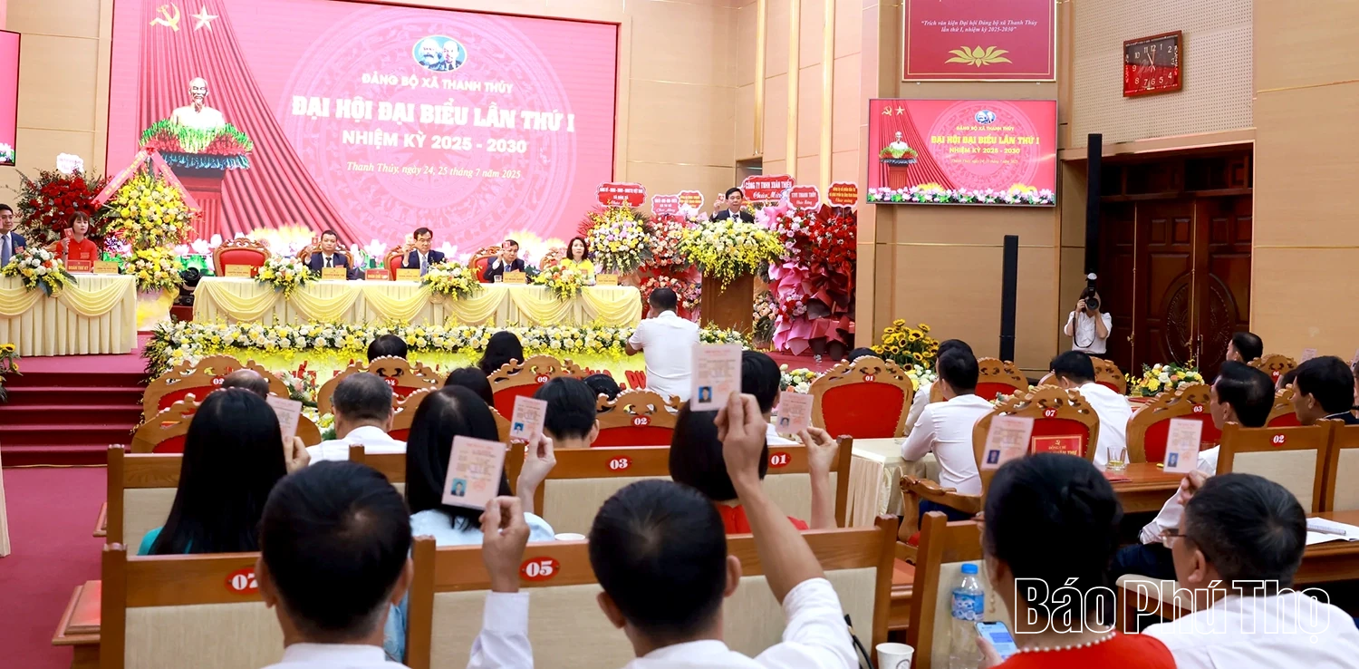 Đại hội Đảng bộ xã Thanh Thuỷ lần thứ I, nhiệm kỳ 2025 - 2030