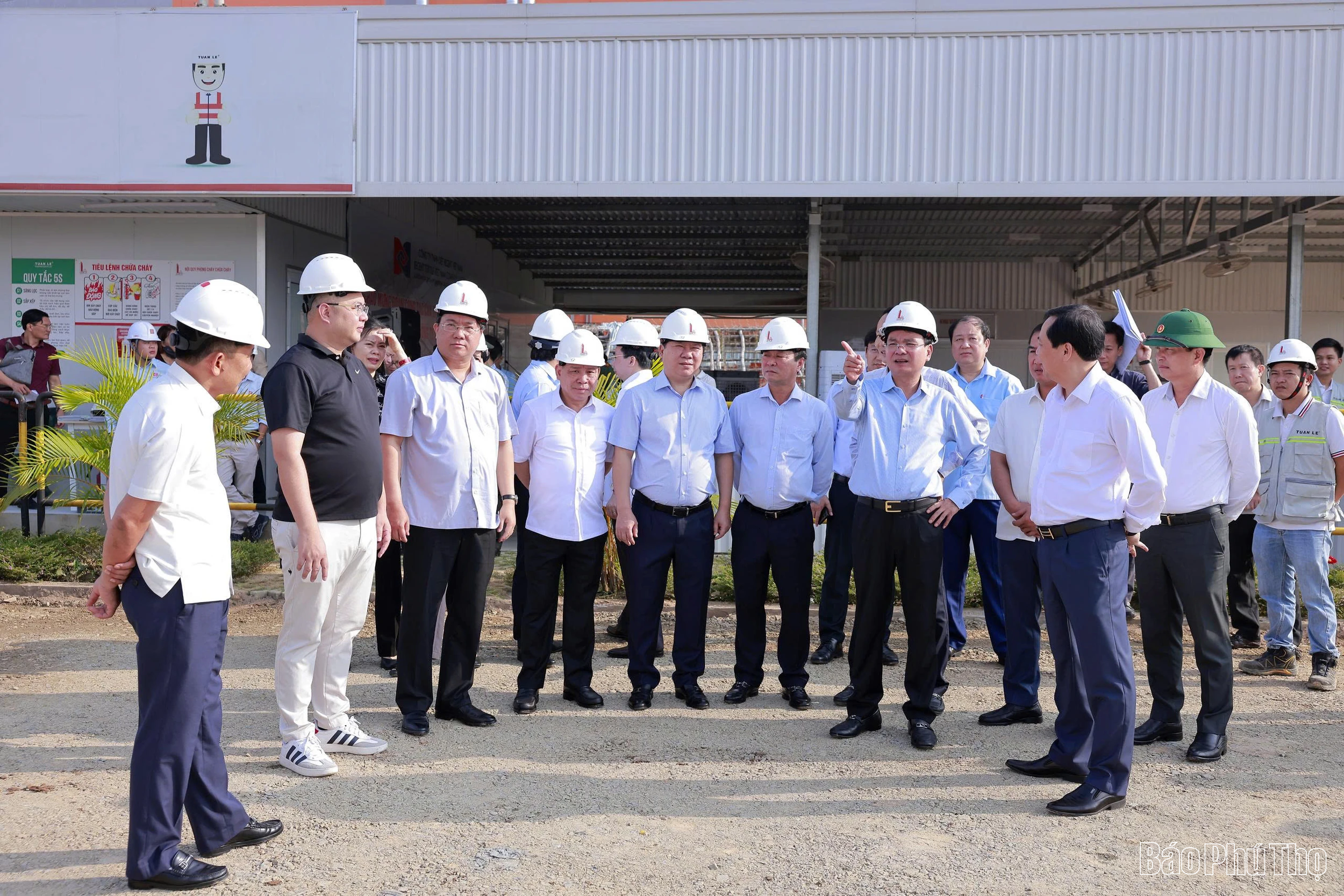 Thường trực Tỉnh ủy kiểm tra các dự án tại khu vực tỉnh Phú Thọ (cũ)