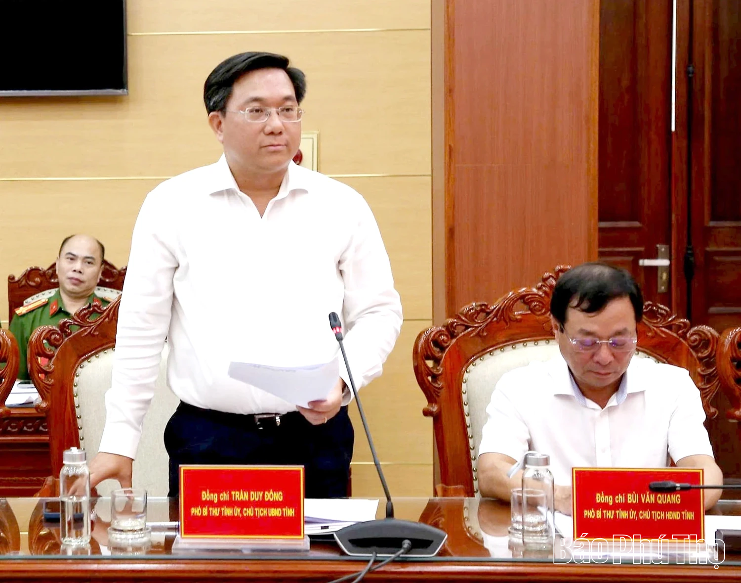 Thường trực Tỉnh uỷ làm việc với Đảng uỷ Công an tỉnh