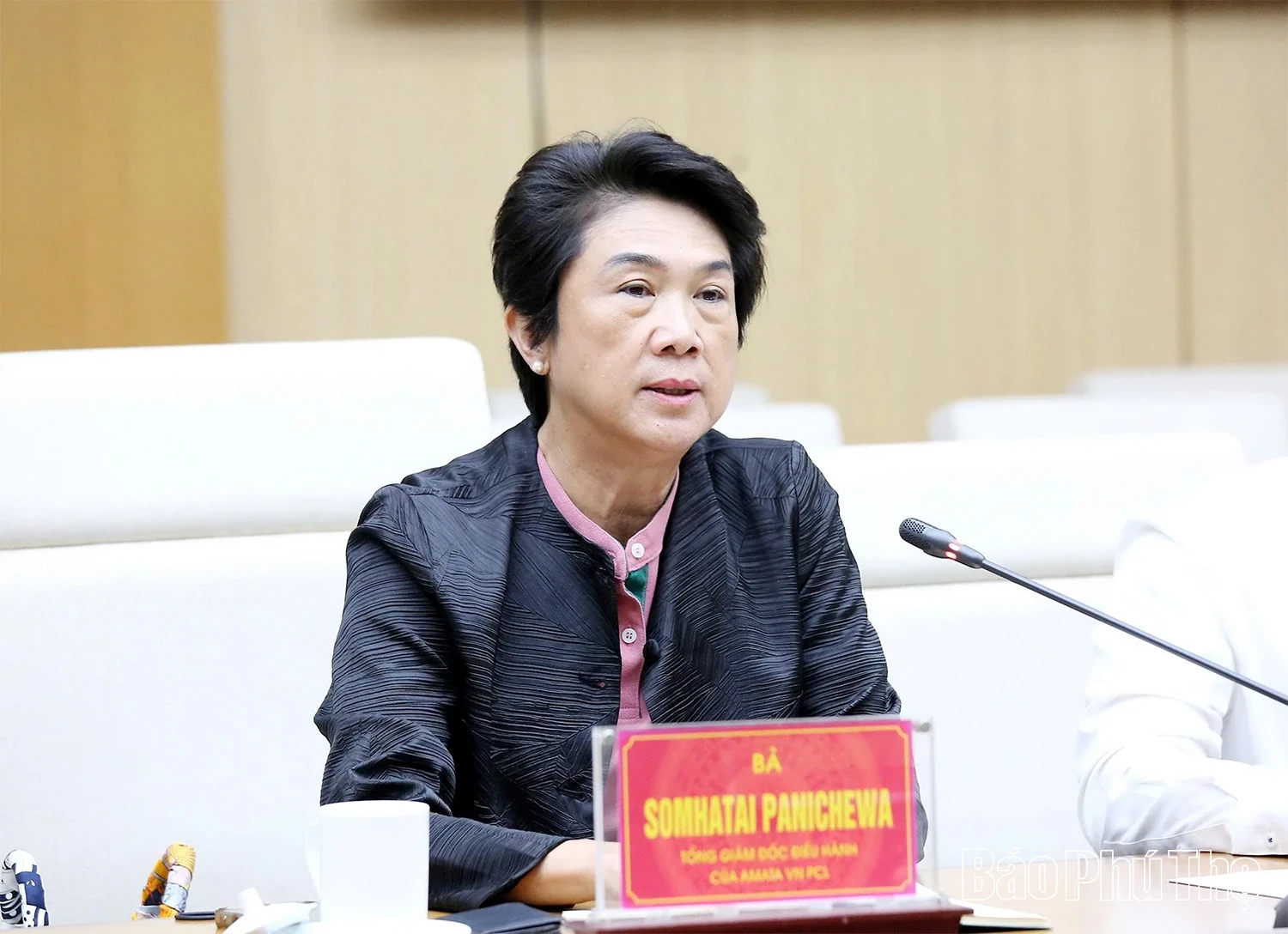 Chairman of the Phu Tho Provincial People’s Committee Holds Working Session with Amata Group Delegation