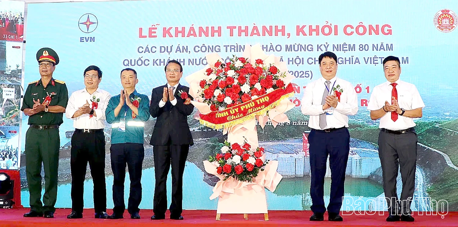 Khánh thành, phát điện tổ máy số 1, Dự án Nhà máy Thủy điện Hòa Bình mở rộng