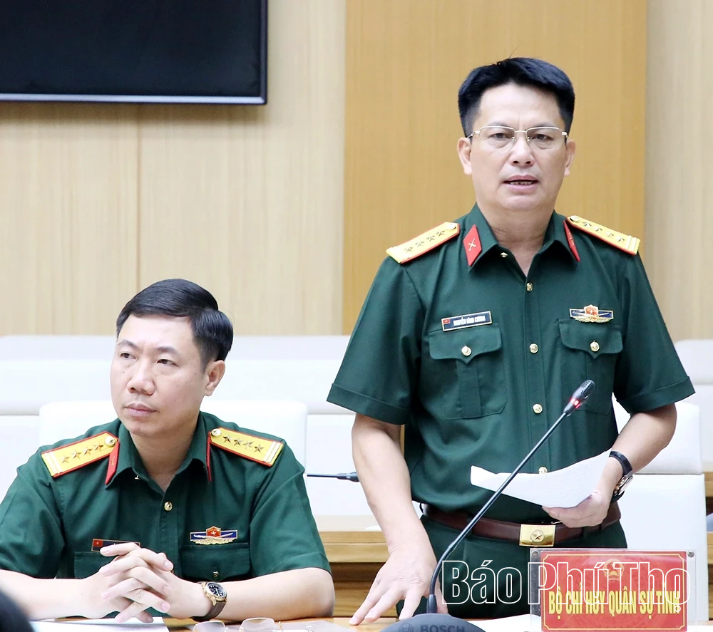 Họp Ban tổ chức Lễ kỷ niệm 80 năm Ngày truyền thống Lực lượng vũ trang tỉnh