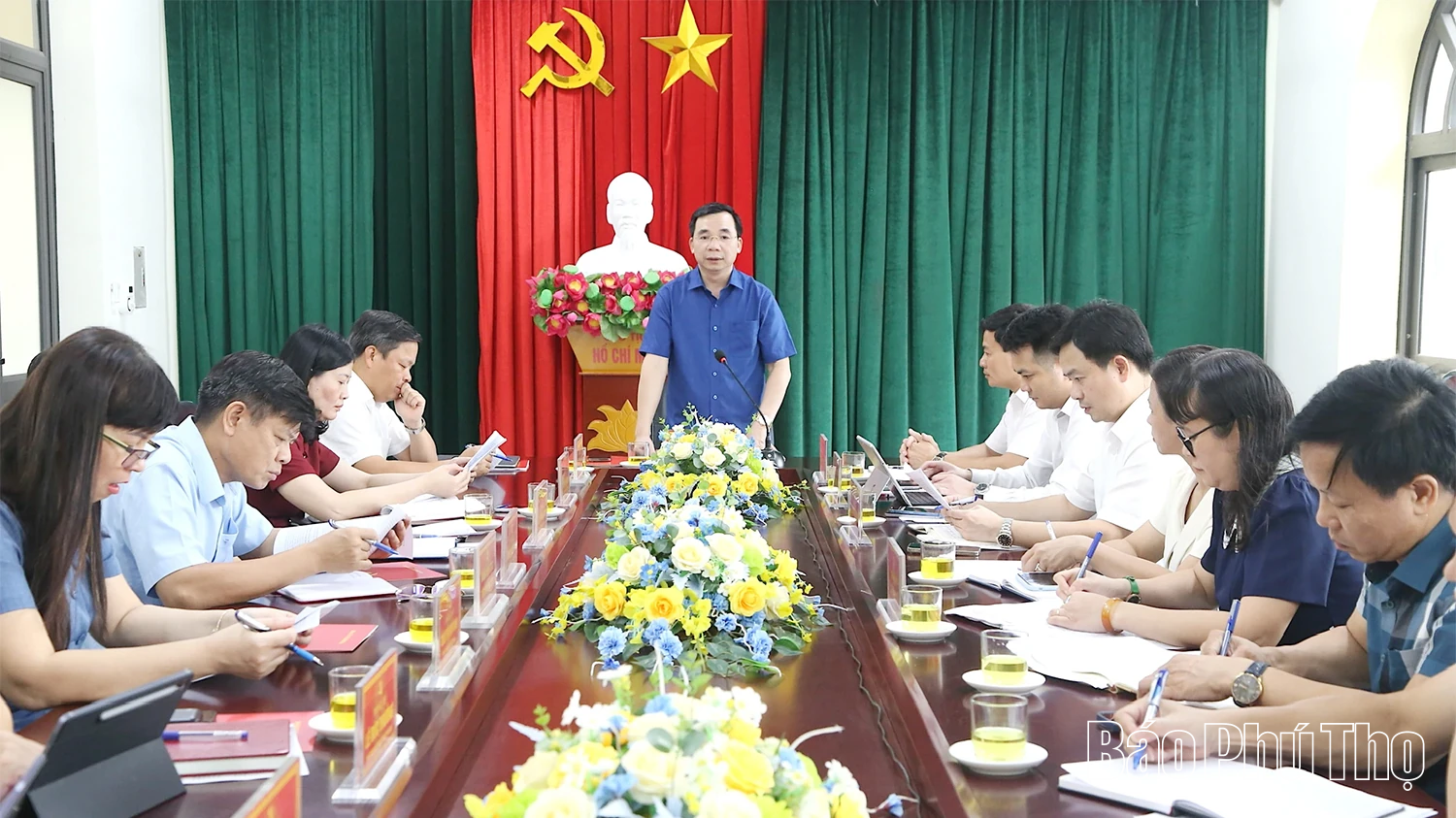 Phó Bí thư Tỉnh uỷ Bùi Huy Vĩnh thăm và làm việc với xã Đào Xá