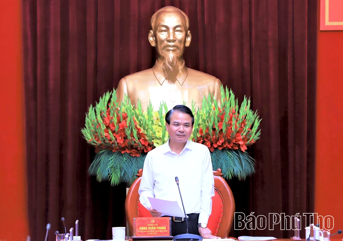 Thường trực Tỉnh uỷ làm việc với Đảng ủy Sở Tài chính
