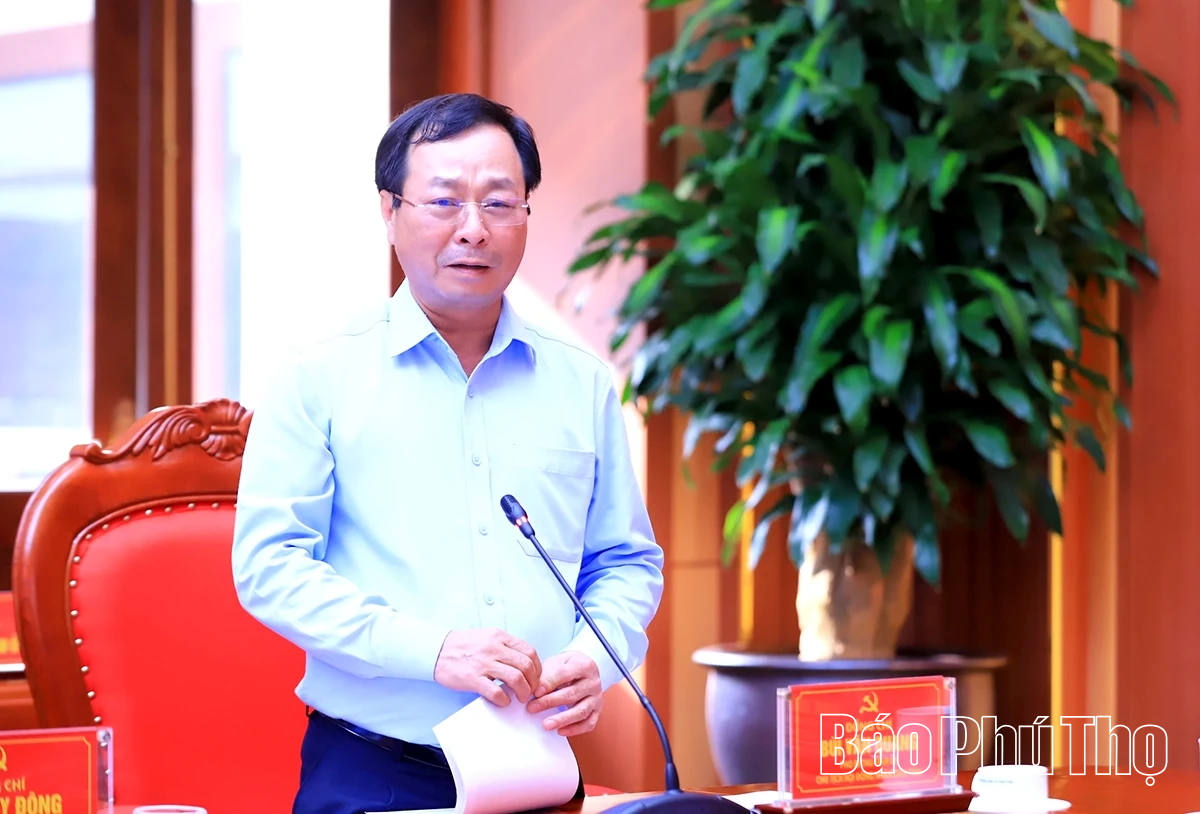 Thường trực Tỉnh uỷ làm việc với Đảng ủy Sở Tài chính