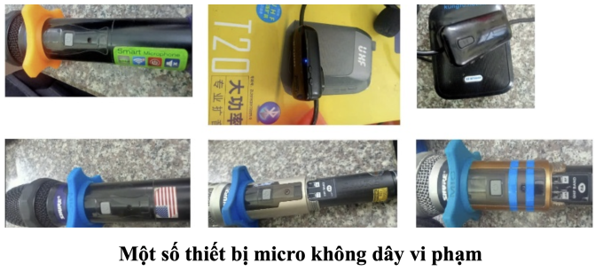 70 trường hợp dùng micro không dây lậu bị phạt