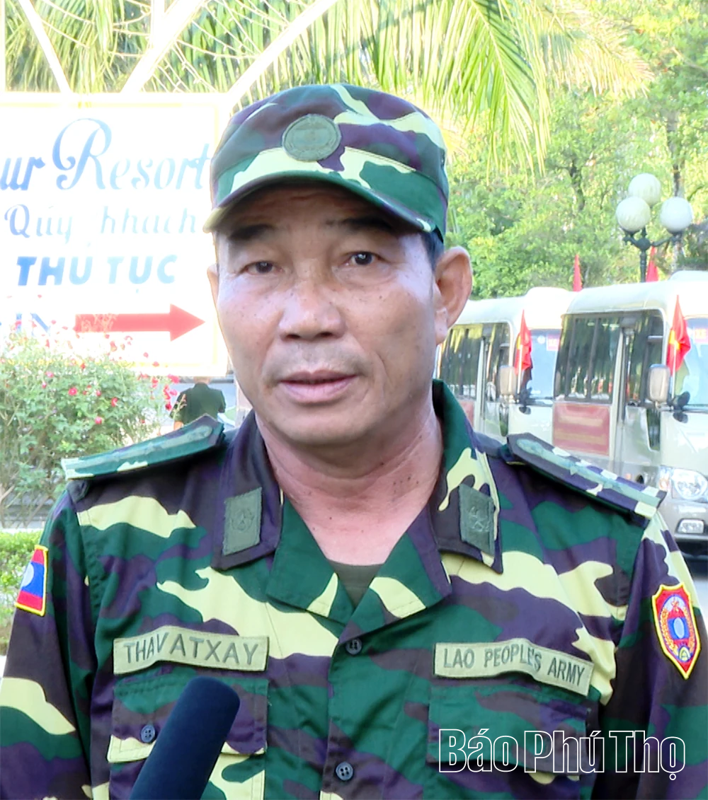 Từ Phú Thọ lan tỏa “tinh thần Việt” trong nhịp bước quân nhân Lào, Campuchia