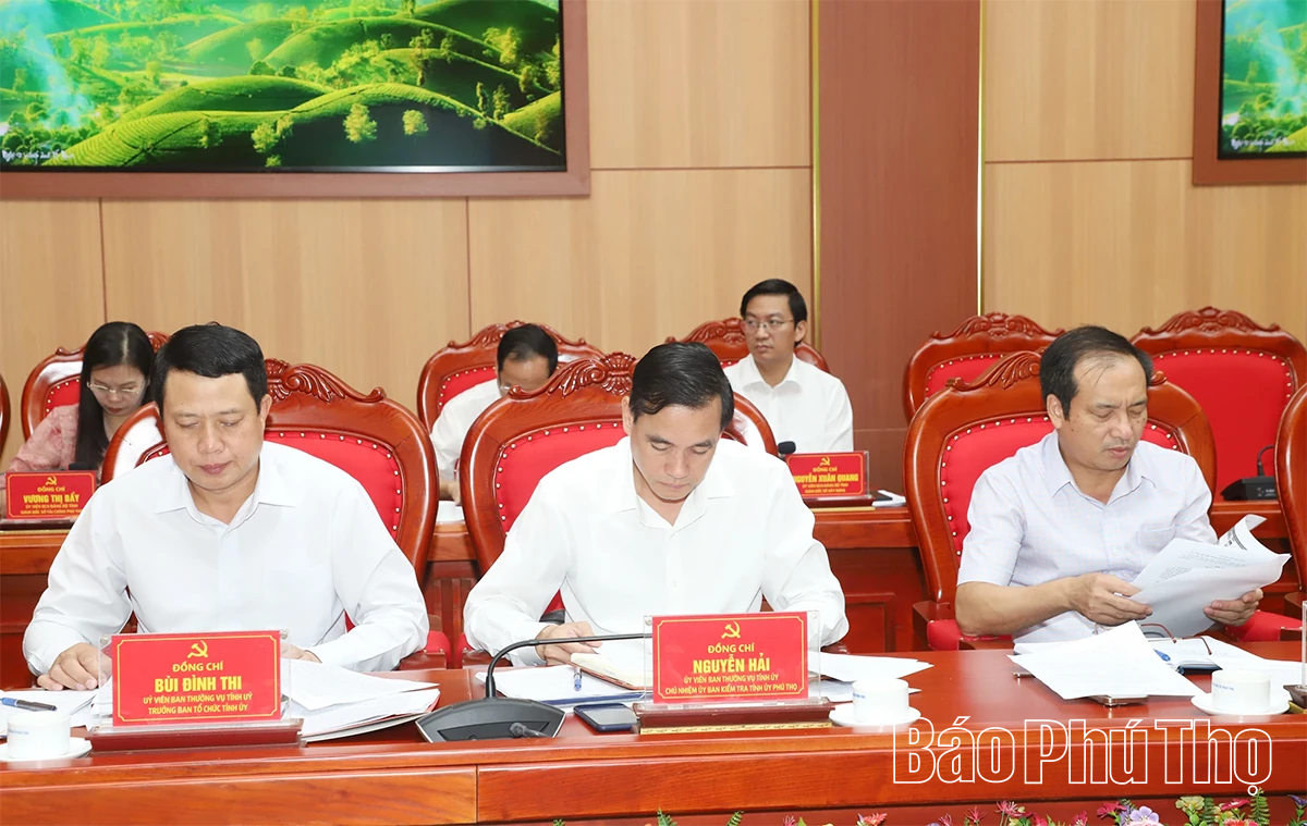Ban Thường vụ Tỉnh ủy họp, thông qua nhiều nội dung quan trọng