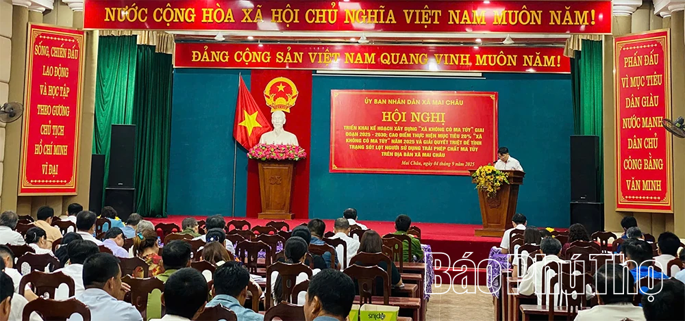 Xã Mai Châu hiện có 6 xóm đạt tiêu chí không có ma túy