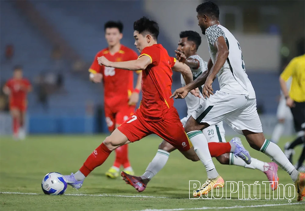 Những hình ảnh đẹp của Đội tuyển U23 Việt Nam trên SVĐ Việt Trì