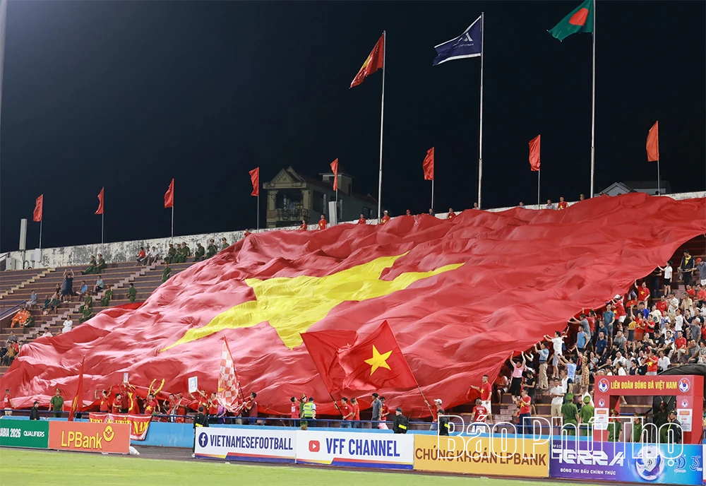 Những hình ảnh đẹp của Đội tuyển U23 Việt Nam trên SVĐ Việt Trì
