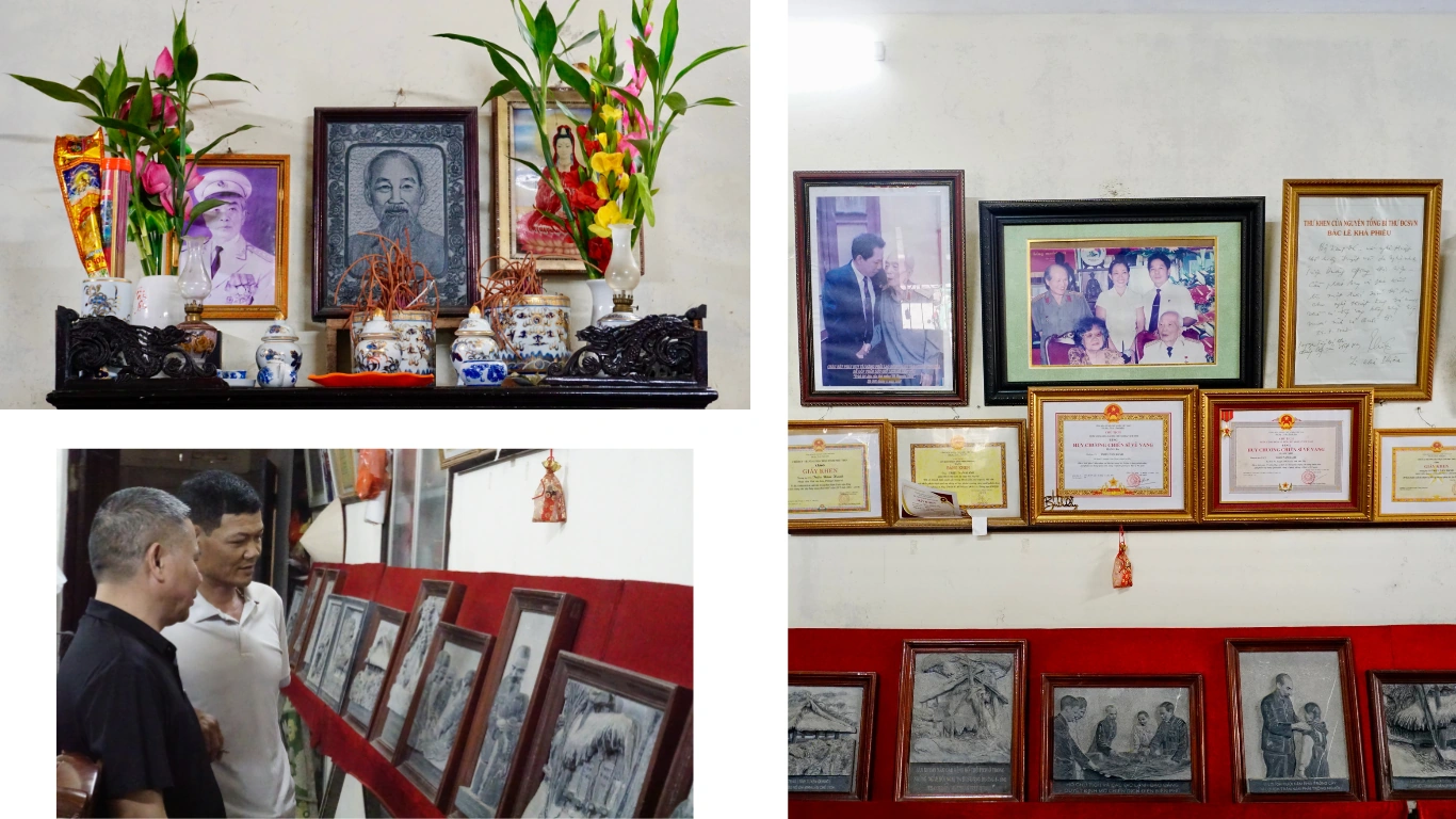 Nghệ nhân gần 30 năm khắc ghi hình Bác