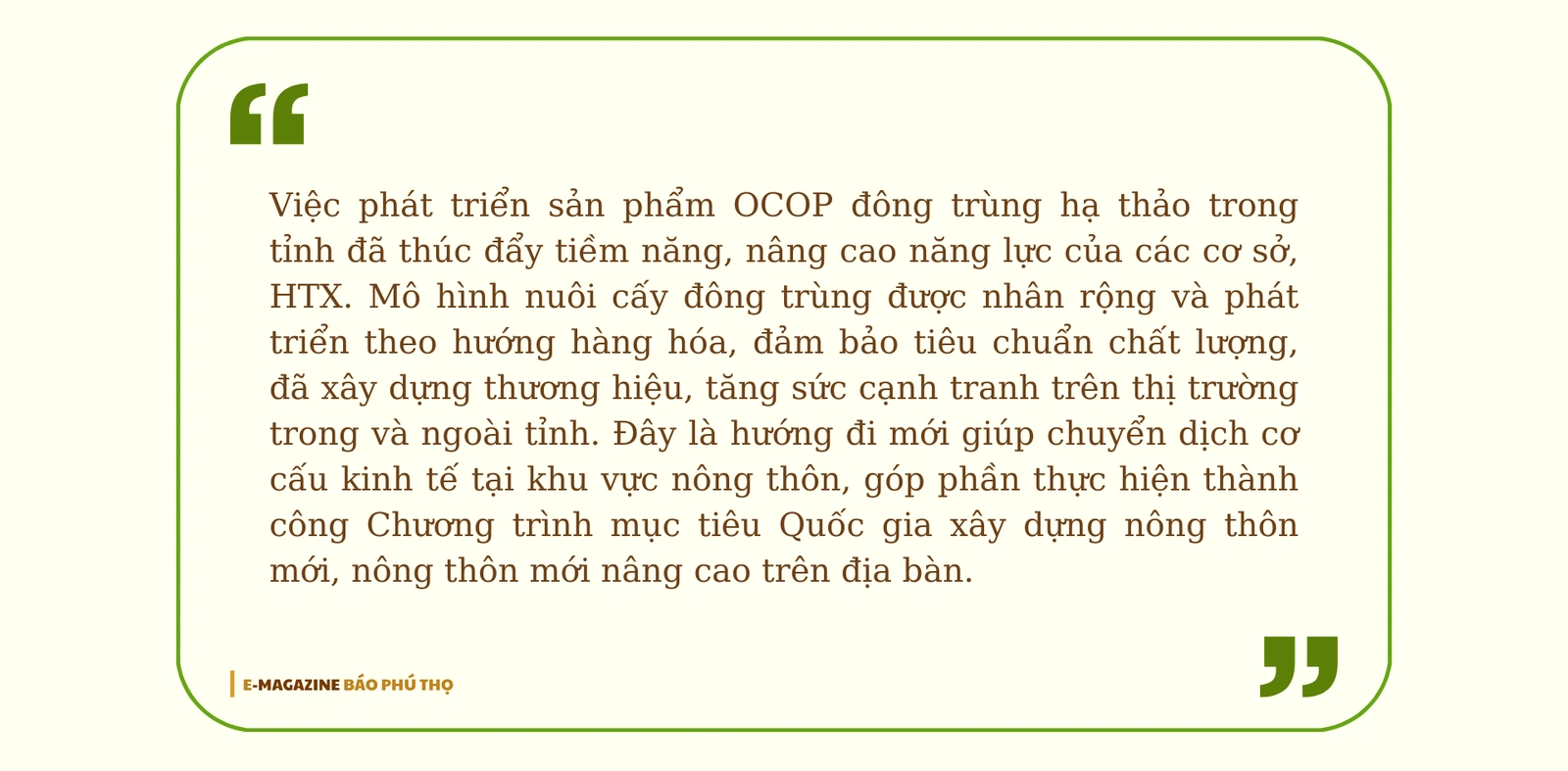 “Vàng mềm” - hướng đi mới cho nông sản Đất Tổ