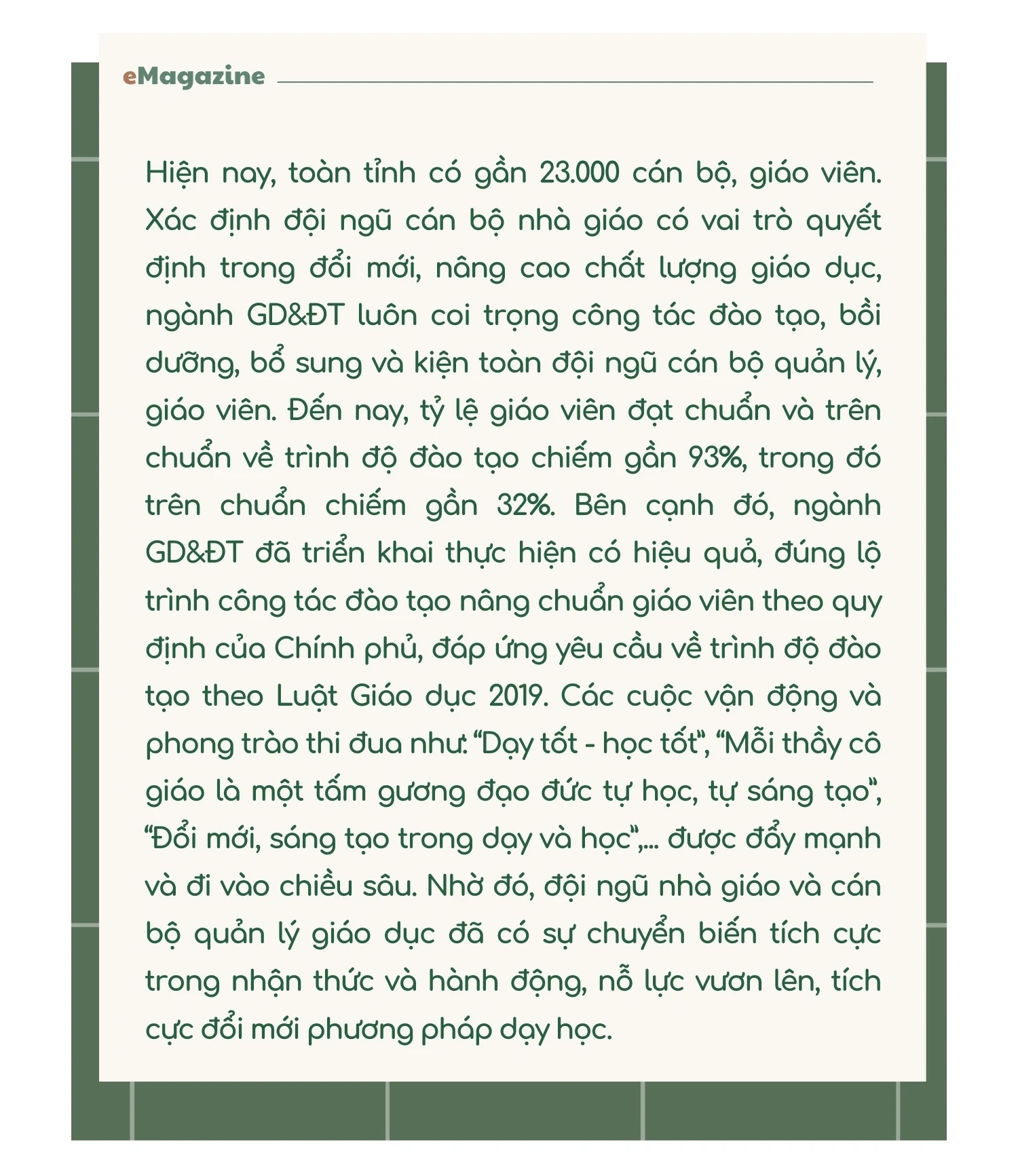 Giáo dục Đất Tổ - Những tấm gương truyền cảm hứng - Kỳ II: Những “người đưa đò” tận tâm