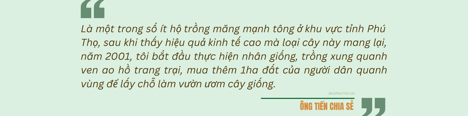 Người góp vành đai xanh “Luỹ tre biên giới Việt”