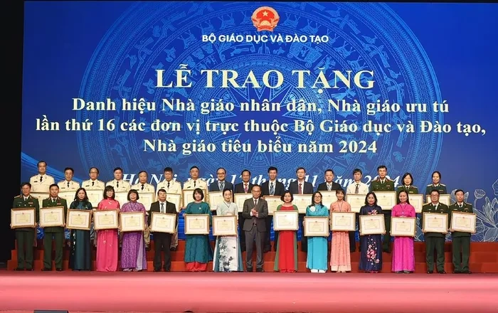 Tôn vinh các Nhà giáo nhân dân, Nhà giáo ưu tú, Nhà giáo tiêu biểu năm 2024