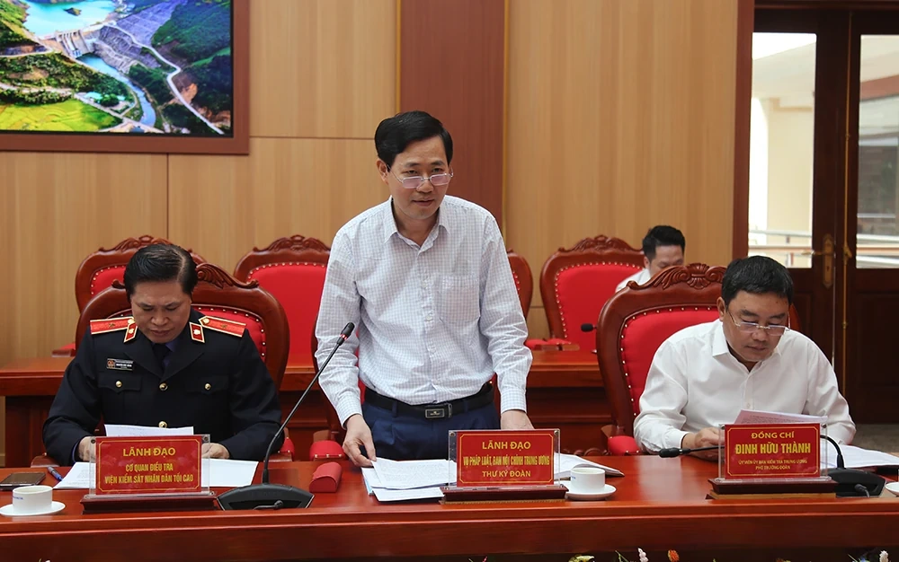 Công bố Dự thảo Báo cáo kết quả kiểm tra tại Ban Thường vụ Tỉnh ủy Phú Thọ
