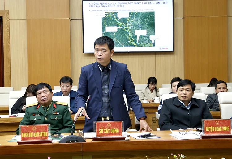 Tăng cường công tác phối hợp triển khai Dự án Đường dây 500kV Lào Cai - Vĩnh Yên