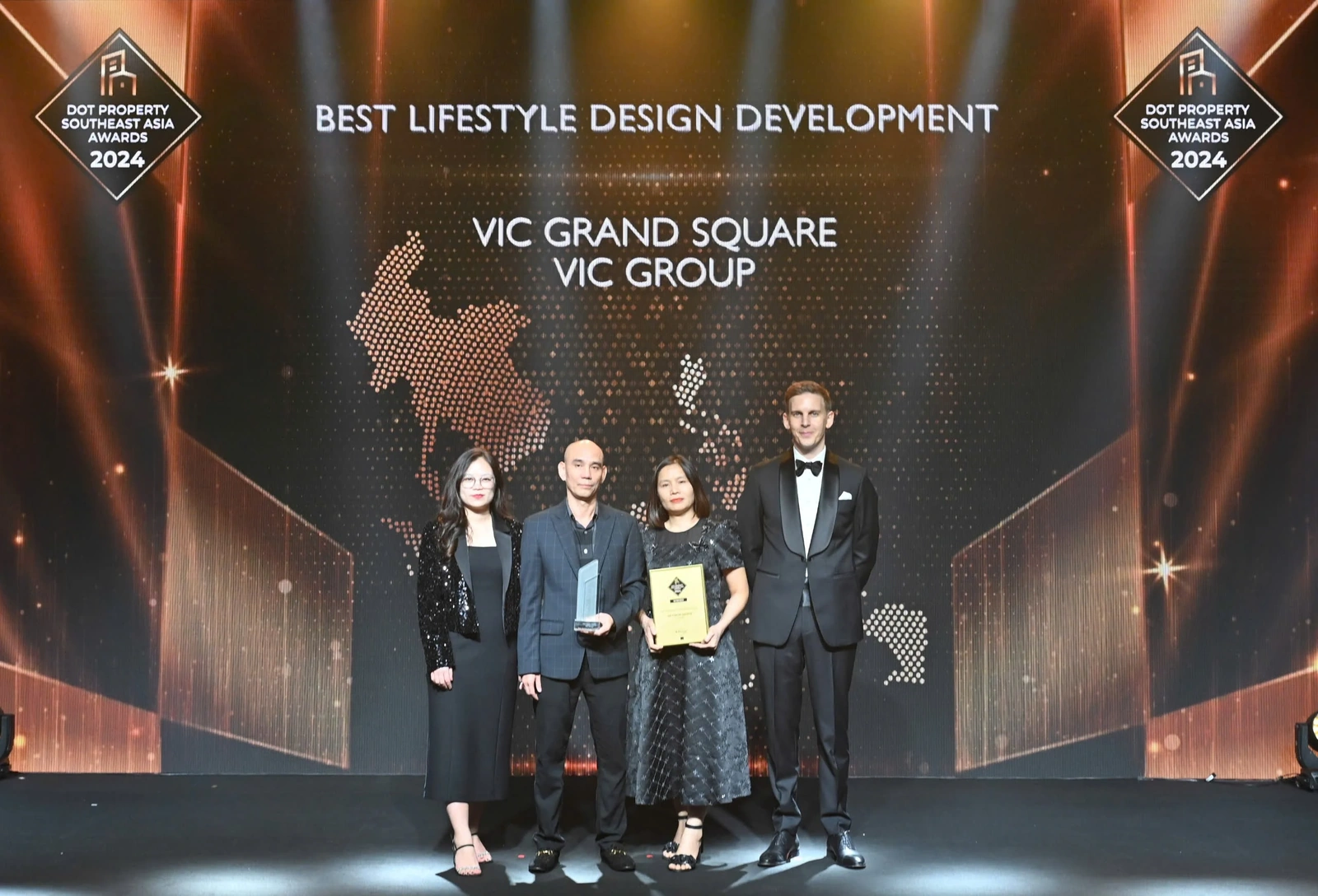 Tự hào Phú Thọ - Dự án VIC Grand Square giành giải thưởng thiết kế kiến tạo phong cách sống đẹp nhất Đông Nam Á 2024