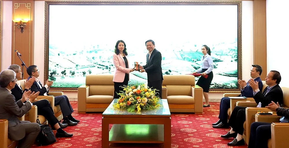 Đoàn các Trưởng cơ quan đại diện của Việt Nam tại nước ngoài đến thăm và làm việc với tỉnh