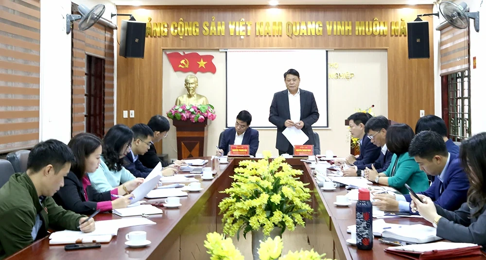 Hội nghị kiểm điểm Ban Thường vụ Đảng ủy Khối Doanh nghiệp tỉnh