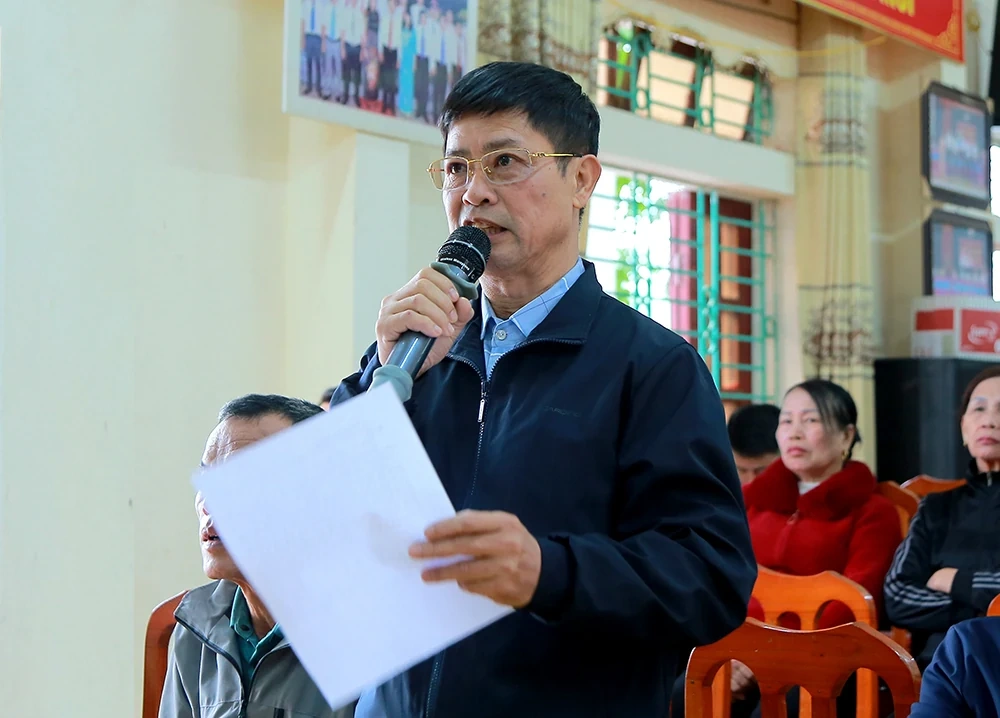 Đại biểu HĐND tỉnh tiếp xúc cử tri