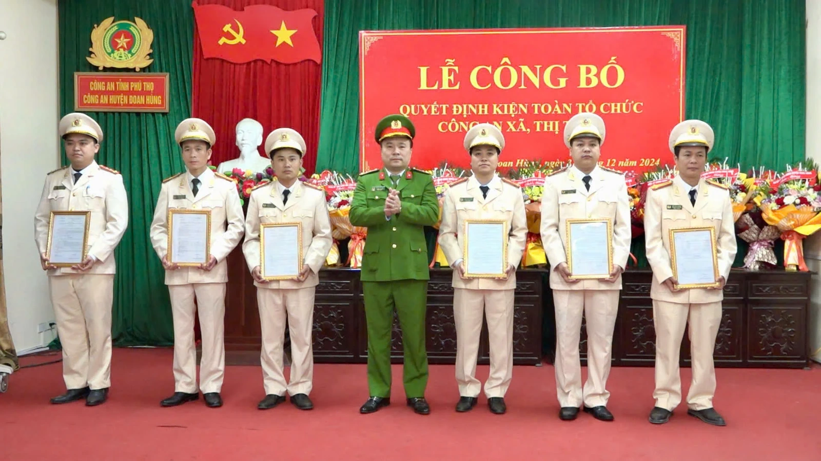 Đoan Hùng: Thực hiện kiện toàn Công an xã, thị trấn