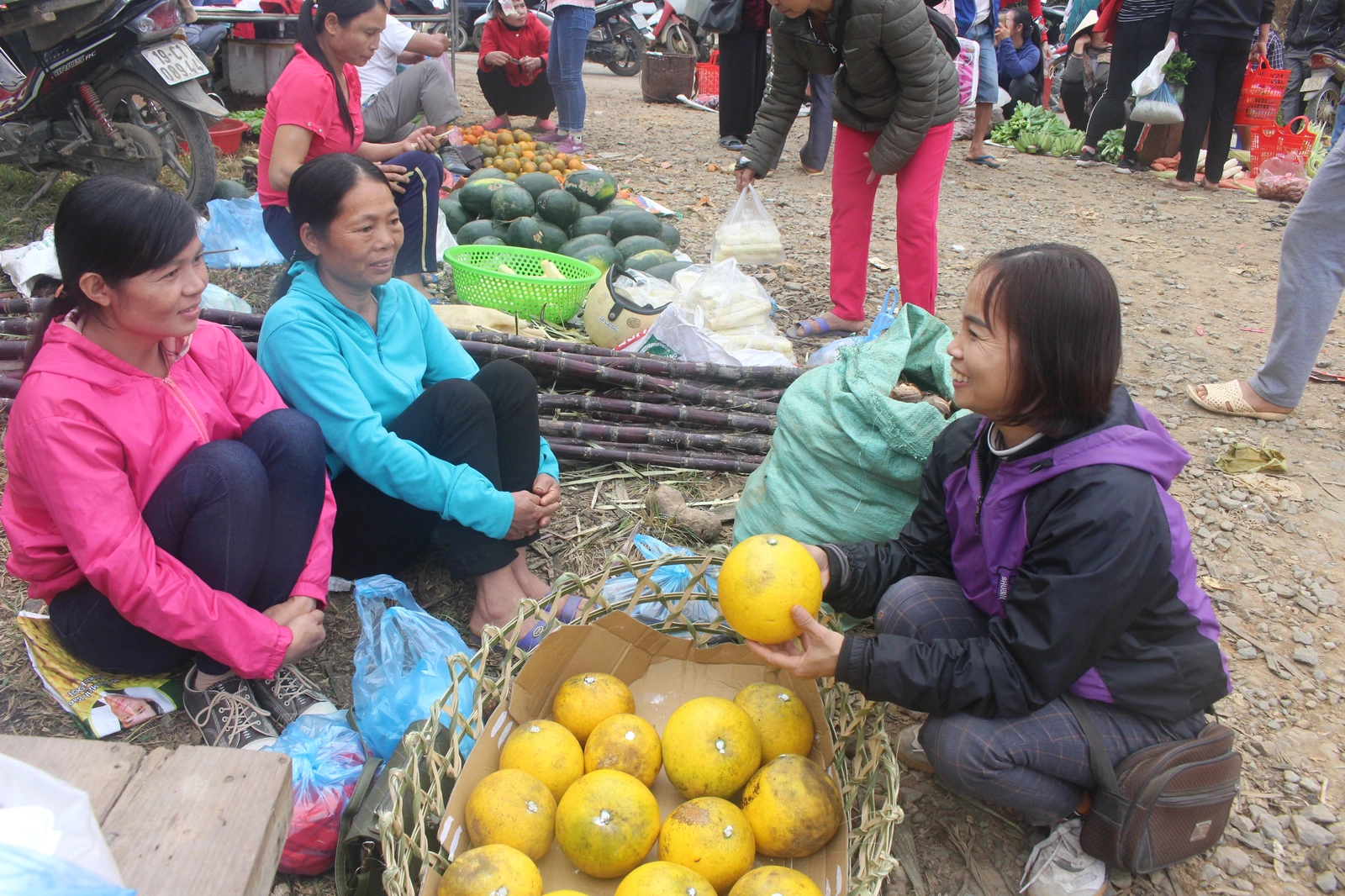 Sắc màu chợ quê 