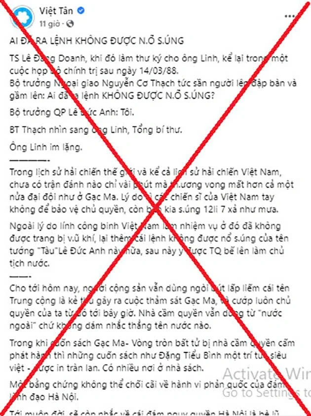 Lật tẩy những luận điệu xuyên tạc trong bảo vệ chủ quyền biển, đảo của Tổ quốc