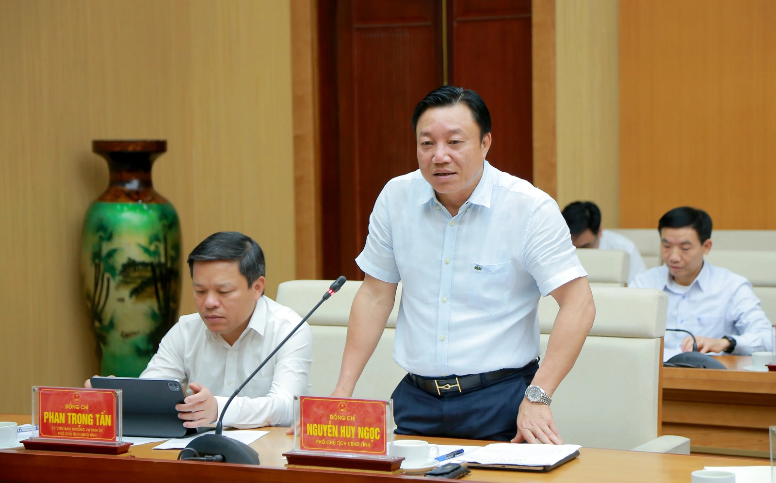 Chủ tịch UBND tỉnh nghe báo cáo công tác tổ chức Giỗ Tổ Hùng Vương - Tuần Văn hóa Du lịch Đất Tổ năm Ất Tỵ - 2025