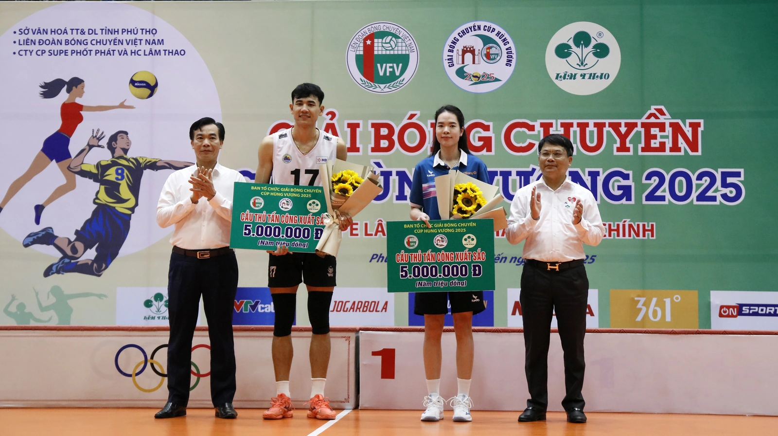 Bế mạc Giải Bóng chuyền Cúp Hùng Vương năm 2025
