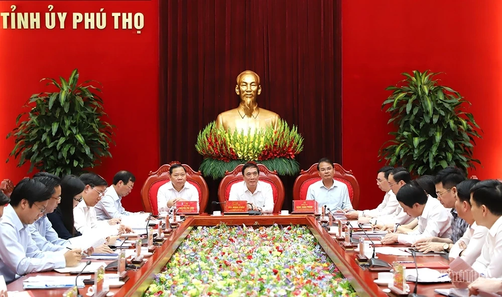 Thường trực Tỉnh uỷ Phú Thọ, Vĩnh Phúc, Hoà Bình họp thống nhất triển khai công tác sắp xếp, sáp nhập