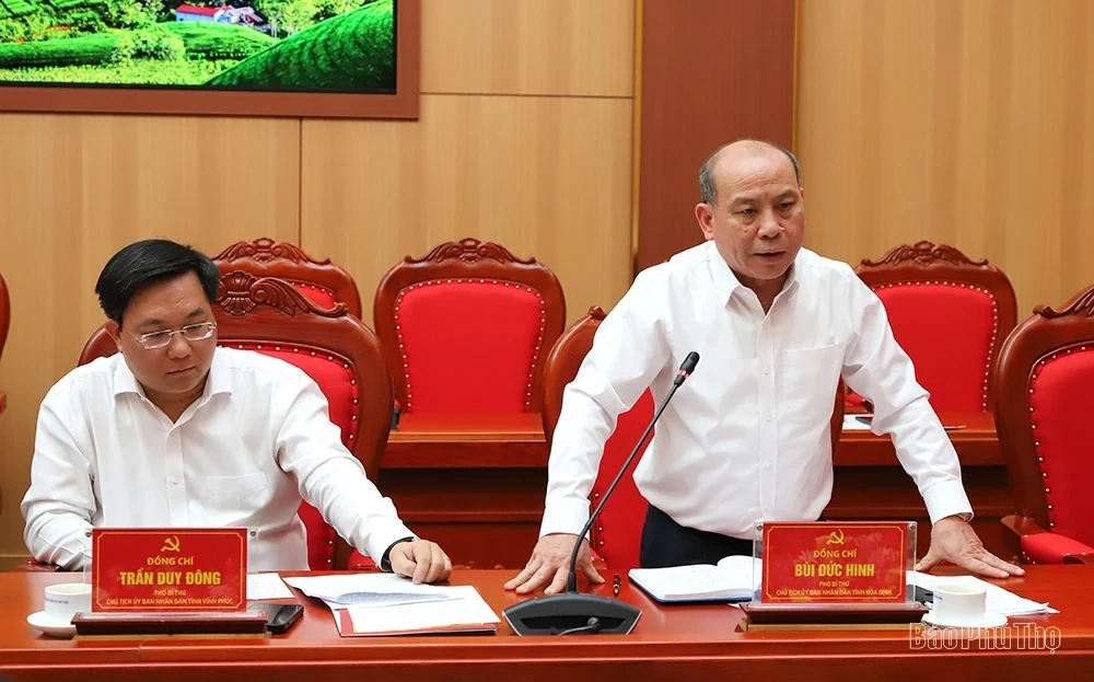 Thường trực Tỉnh uỷ Phú Thọ, Vĩnh Phúc, Hoà Bình họp thống nhất triển khai công tác sắp xếp, sáp nhập