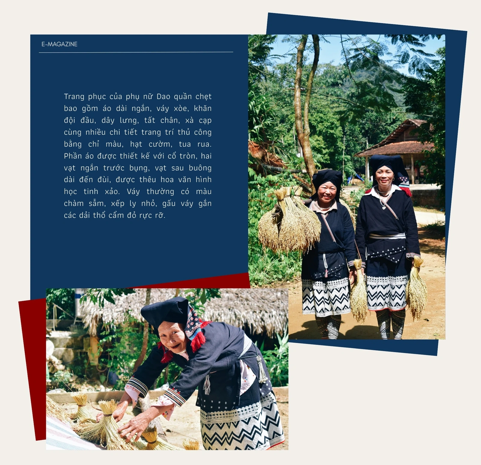 “Ngôn ngữ” văn hóa trên trang phục truyền thống