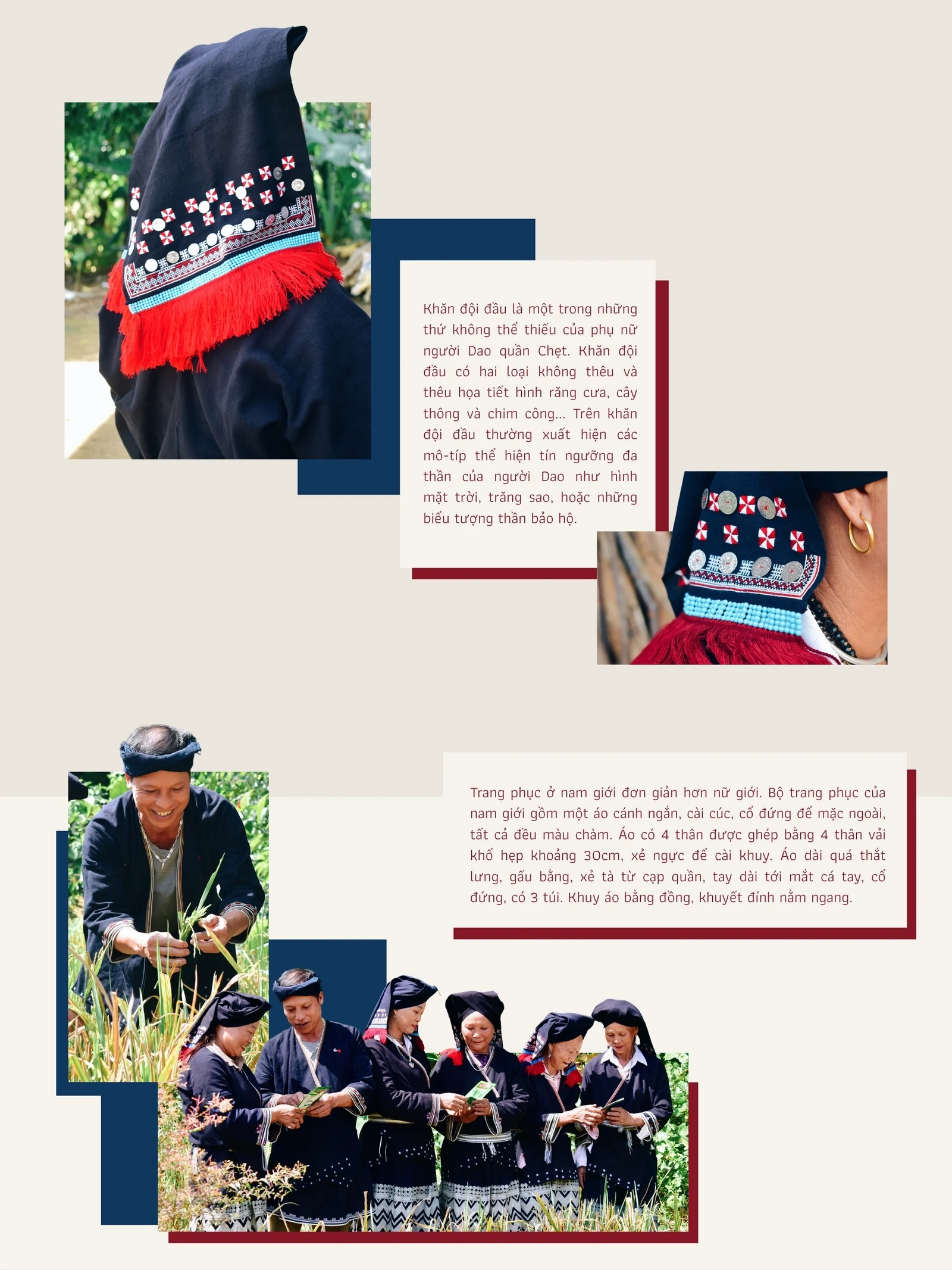 “Ngôn ngữ” văn hóa trên trang phục truyền thống