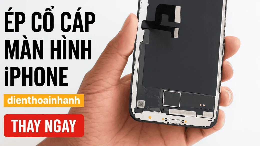 Ở đâu ép cổ cáp màn hình iPhone lấy liền tại TP.HCM?