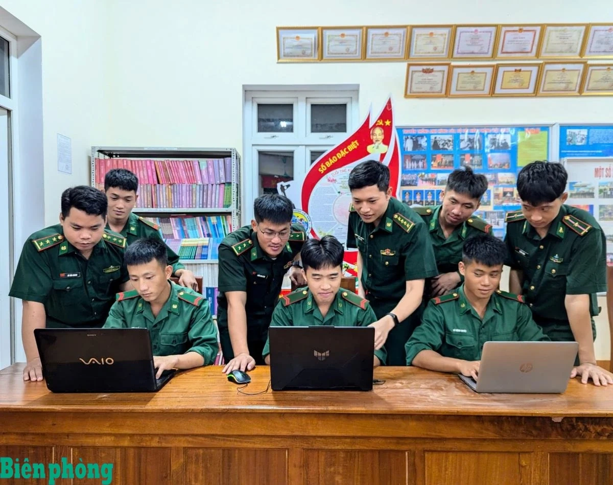 Phong trào “Bình dân học vụ số” - Lan tỏa tri thức số, kỹ năng số cho cán bộ, chiến sĩ BĐBP
