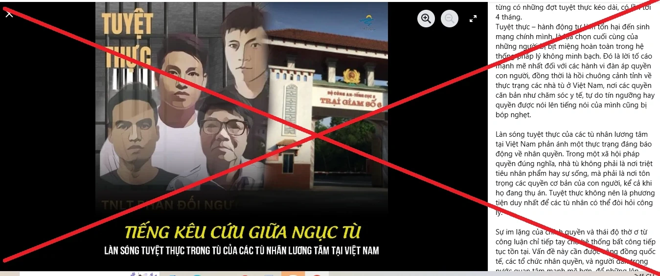 Tuyệt thực chờ “bả dân chủ”!