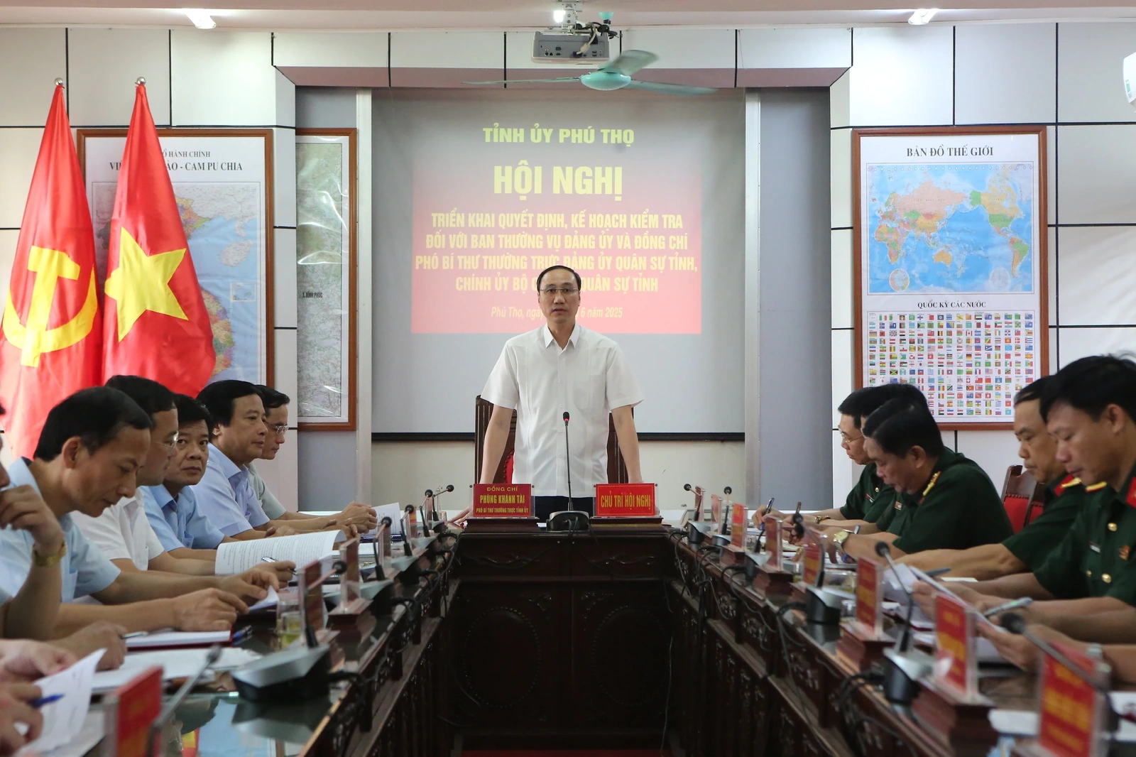 Triển khai kế hoạch kiểm tra đối với Ban Thường vụ Đảng ủy Bộ CHQS tỉnh